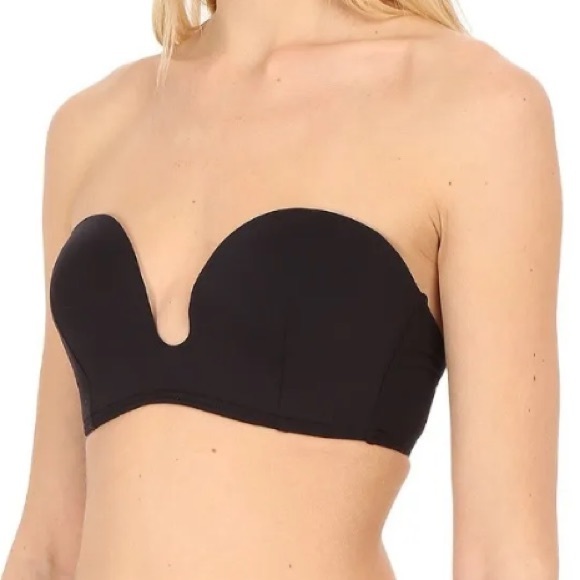 PROENZA SCHOULER black molded-cup bikini top ONLY in XS with removable straps - Picture 3 of 5